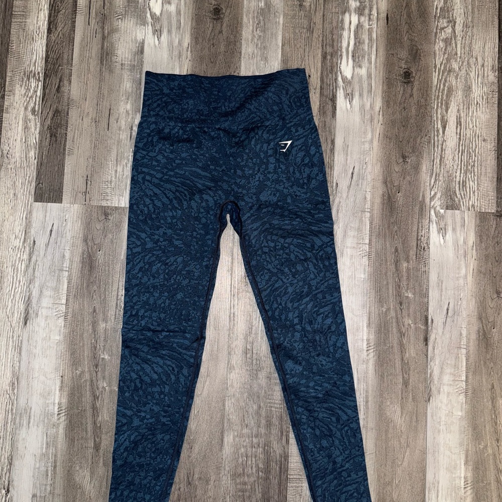 Gymshark Navy Patterned Leggings